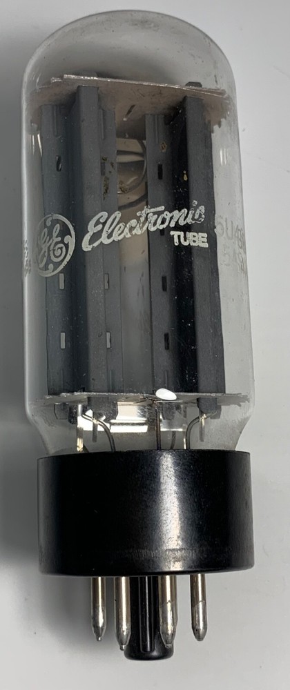 ** GE 5U4GB 5AS4A Black Plate VACUUM TUBE