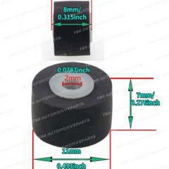 4PCS Vintage Pinch Roller for SONY Technics HCD-H7、HCD-H771、HCD-H881、HCD-H991
