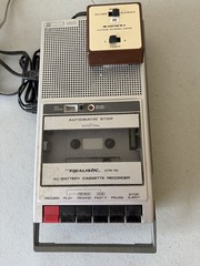 Vintage Realistic CTR-70 AC/Battery Cassette Recorder Tested W/Adapter