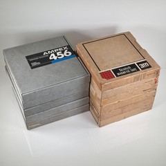 (Lot of 11) 3M Scotch Metal Tape x6, x5 Ampex Grand Master 456 1” x 10.5″ Reel