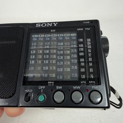 Sony ICF-SW20 Compact FM/MW/SW 9-Band Radio Portable Tuner Black Japan