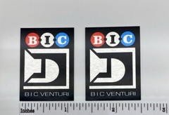BIC Venturi Speaker Grille Badges Pair Custom Made Aluminum