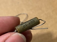 3 NOS Vintage .01 uf 400v Astron Vitamin Q Capacitors TEST GOOD Glass-Sealed PIO