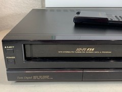 Parts Repair Only Mitsubishi HS-U50 VCR w/ OEM Remote Control Box VHS Player