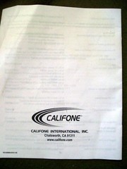 Califone Owner’s Manual Only for Model 2300AV SERIES