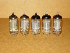 LOT OF 5 MULLARD 12AX7/ECC83 TUBES I61 TYPE (1959-1964 SHORT PLATE) LOW TEST