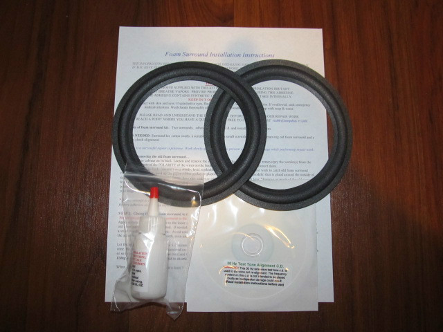 BOSE 301 (all series) 8″ Foam Surround Speaker Woofer Repair Kit
