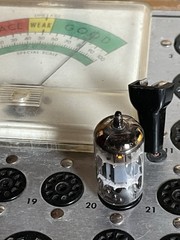 1x RCA & 1x Amperex Vintage 6U8A Vacuum Tubes, Both Test Strong