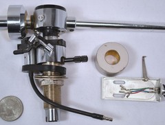 AUDIO TECHNICA AT 1009 LP 33 45 RECORD PHONO 9 INCH TONE ARM FOR PARTS OR REPAIR