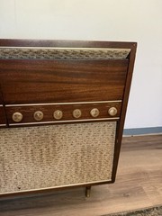 🍊Vintage 1950s/60s MCM Decca ‘The Riverside’ Hi-Fonic Record Player Console!