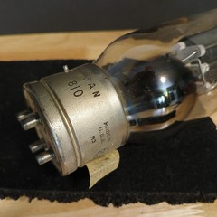 Out of Box 1940’s RCA Black Print JAN 810 Tube Tested 100
