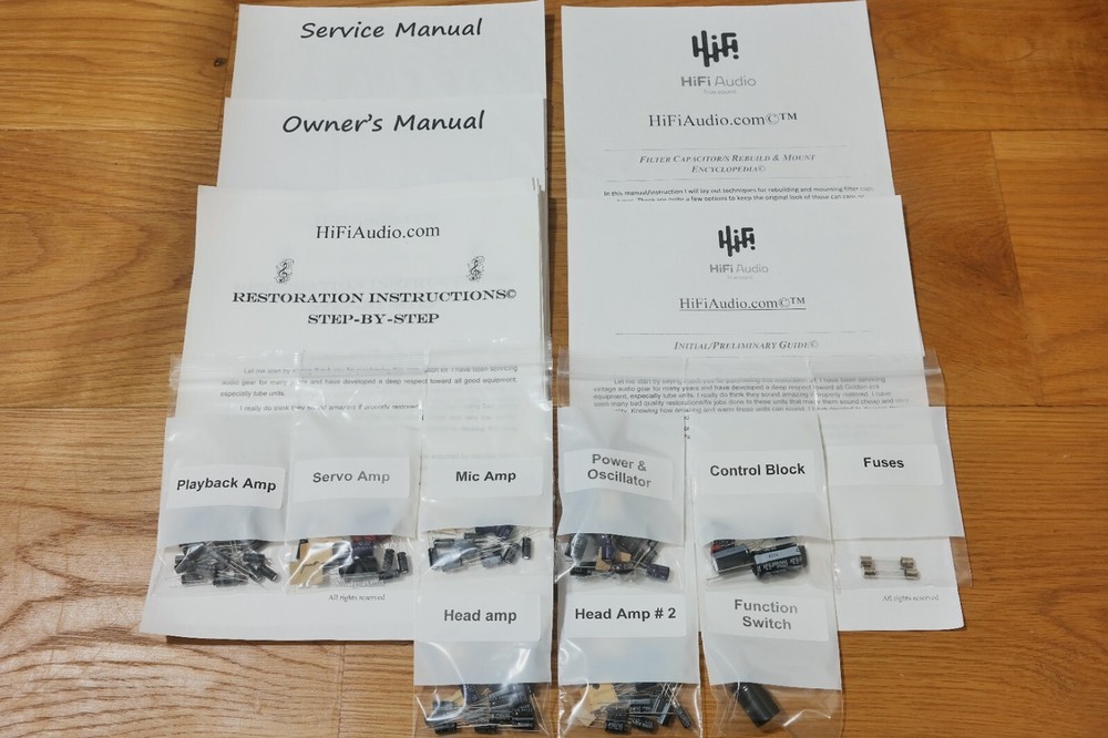 Pioneer RT-707 restoration rebuild service kit repair capacitor reel RTR