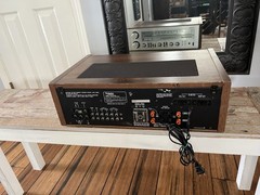Vintage Late 1970’s Technics SA-600 FM/AM Stereo Silver Face Wood Receiver