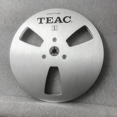 1 Pair 7 Inch TEAC Silver Aluminum Alloy Take-Up Tape Reel