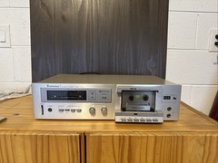 Vintage Sherwood S-100 CP Stereo Cassette Deck – Power Tested Only Silver Face