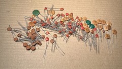 Sprague-AB-Mial-AECeramic Disc Capacitor Lot ASST Voltage Up To 1KV 94 Pcs.