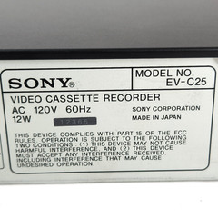SONY EV-C25 NTSC Video8 8mm Player Recorder Remote Control HiFi Stereo Tested