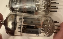 Matched Pair Amperex NOS ECC83 12AX7 Hammond Rare Grail Tone Heerlan