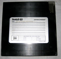 Scotch 211 Reel to Reel Tape Low Noise/Dynarange 60 Minutes 3M Open Plastic Case