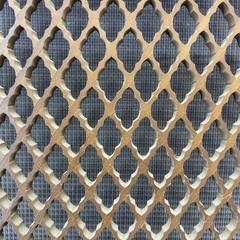 Original Sansui SP-1000 Speaker System Replacement Wood Lattice Grill Brown
