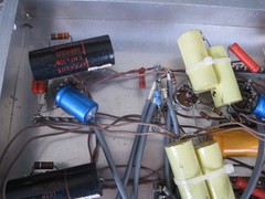 VINTAGE UNIT WITH SPRAGUE CAPACITORS AND OTHER–SEE PICTURES–AS IS-FOR PARTS