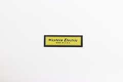 Western Electric paper sticker badge replacement piece 39mm(1.53″)X12mm(0.47″)
