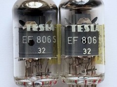2PCS TESLA EF806S / EF86 / 6267 / 6J32P AUDIO TUBES! NOS! RARE! TESTED!