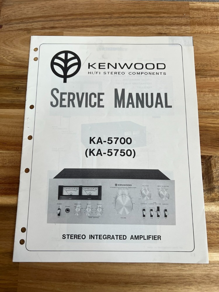 Original Kenwood Amplifier KA-5700 Service Manual/Schematic