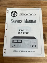 Original Kenwood Amplifier KA-5700 Service Manual/Schematic