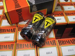 NOS MATCHED PAIR 6064 (CV4014 EF91 6AM6) Vacuum Tubes – BRIMAR – ENGLAND – 1960s