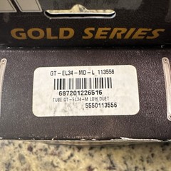Groove Tubes Gold Series Performance Matched EL34 Power Tubes Duo GT-EL34-MD-L