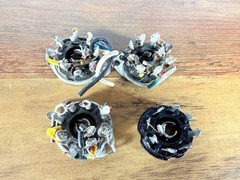 Lot of 4 Loctal 8-Pin USA Tube Sockets Tube Amp Radio Guitar