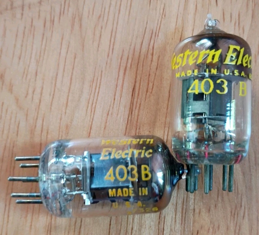 Strong Pair Western Electric 403B 6AK5 Tubes Amp Amplifier Free Ship Best Offer