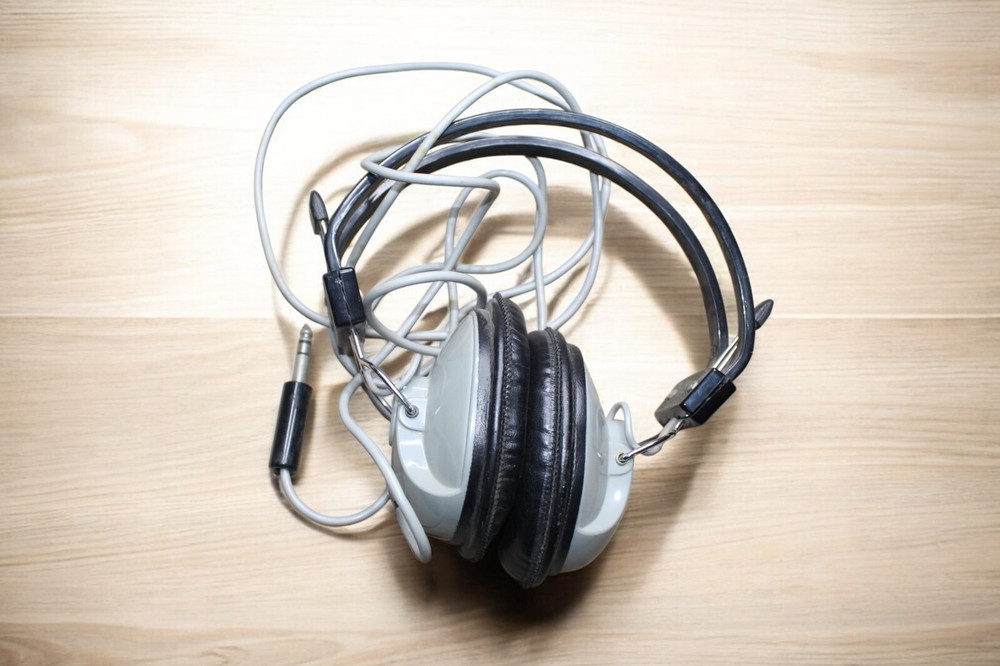 Vintage Morse Stereo Headphones MODEL 01 Stereophonic Hi-Fi Japan Untested