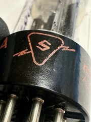 Sylvania 6SN7GTB Vacuum Tube Red Print USA 2500/2400 Estate Tested