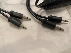 Realistic Dynamic 200 OHM Microphones Pair of Two Plug In Small Microphones VTG