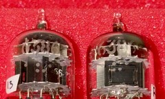 Two GE 6386 Tubes /Amplitrex Tested +100%/D Get /x3 Mica /Black P / Mid 1950’s