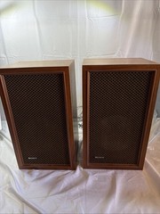 Vintage Pair Sony SS-610 3 Way Floor Speakers 8 Ohms Japan Made Working!