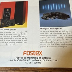 fostex RP technology professional transducers brochure Headphones Microphones