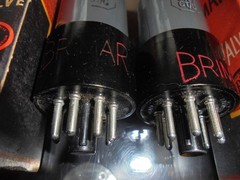 BRIMAR 6N7GT/G ECC31 GREY GLASS OLD STOCK TESTED BRITISH VINTAGE VALVES TUBES