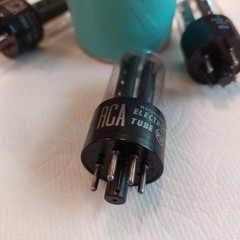 1x TV7B/U RTEST Factory NOS++ BAL. 1956 RCA 5Y3GT BLACKPLATES Lrg ‘D’ Gtr Tube