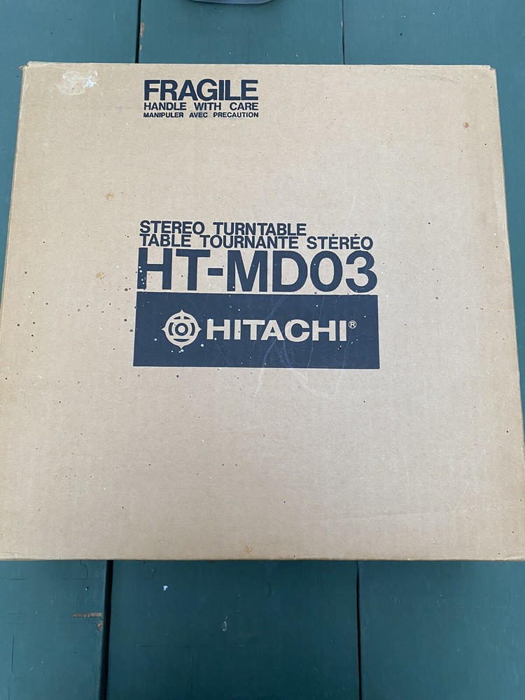 HITACHI MODEL HT-MD03 SEMI-AUTOMATIC TURNTABLE – VINTAGE! NEW UNUSED!