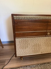🍊Vintage 1950s/60s MCM Decca ‘The Riverside’ Hi-Fonic Record Player Console!