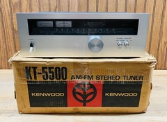 Kenwood KA-5700 Amp + KT-5500 Tuner Combo – Serviced/Working. Blue LEDs. 40 WPC