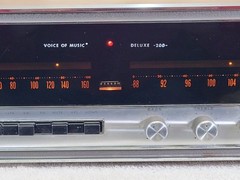 Voice of Music 1498-1, Deluxe 200 AM/FM Stereo Receiver, Tested, Working, RARE