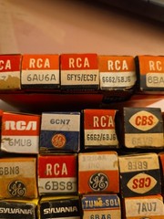 Lot of 40 GE Rca Philco Sylvania Raythoeon WESTINGHOUSE Vacuum TUBES