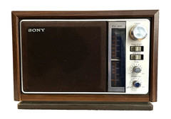 Vintage Sony Model ICF-9740W Circa 1980 Dual Band AM/FM Radio, WITH VIDEO DEMO