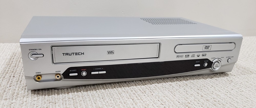TruTech DV4TS05 VCR/VHS/DVD/CD Player Deck, New Belt, Fully Serviced, Mint Cond!