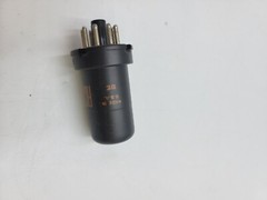 RCA 12SJ7 Electronic Radiotron Vacuum Tube Plug-In 8-Pin Octal Black Cylindrical