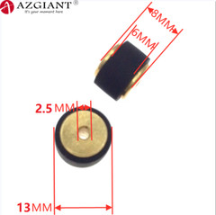 2pcs 13*8*6*2.5mm Radio Roller Bronze Hub Pinch Roller Pulley for Akai GXC-730D